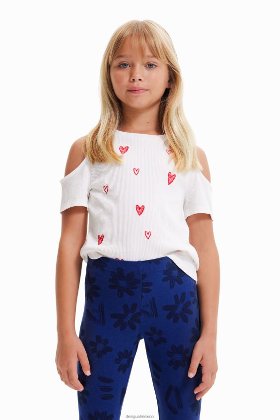 Desigual chica camiseta con corazón recortado VZ26R01803 ropa