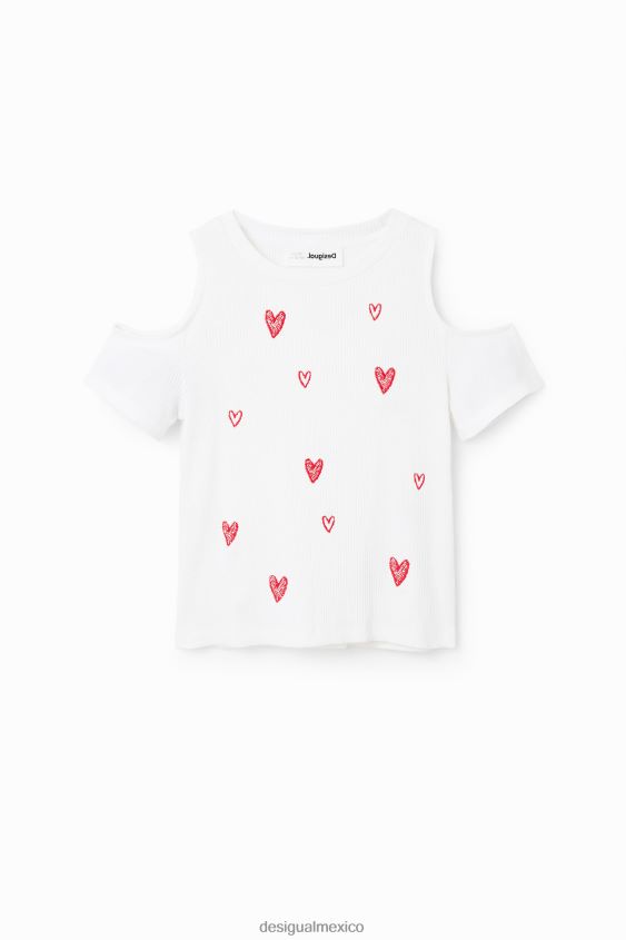 Desigual chica camiseta con corazón recortado VZ26R01803 ropa