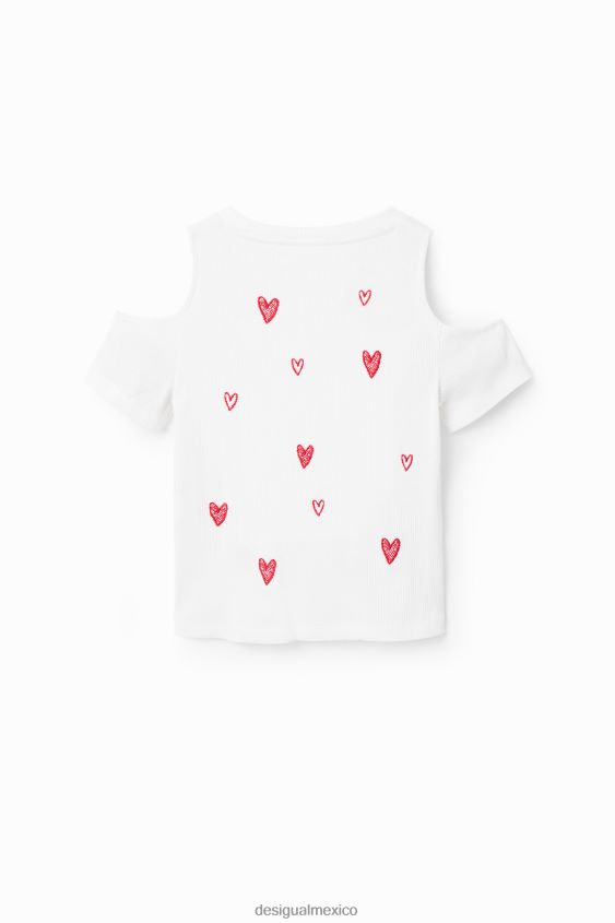 Desigual chica camiseta con corazón recortado VZ26R01803 ropa