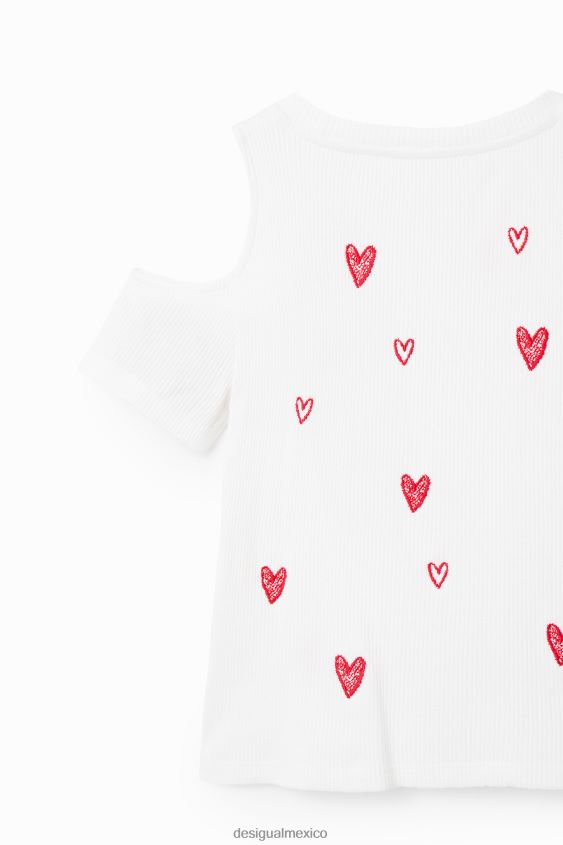 Desigual chica camiseta con corazón recortado VZ26R01803 ropa