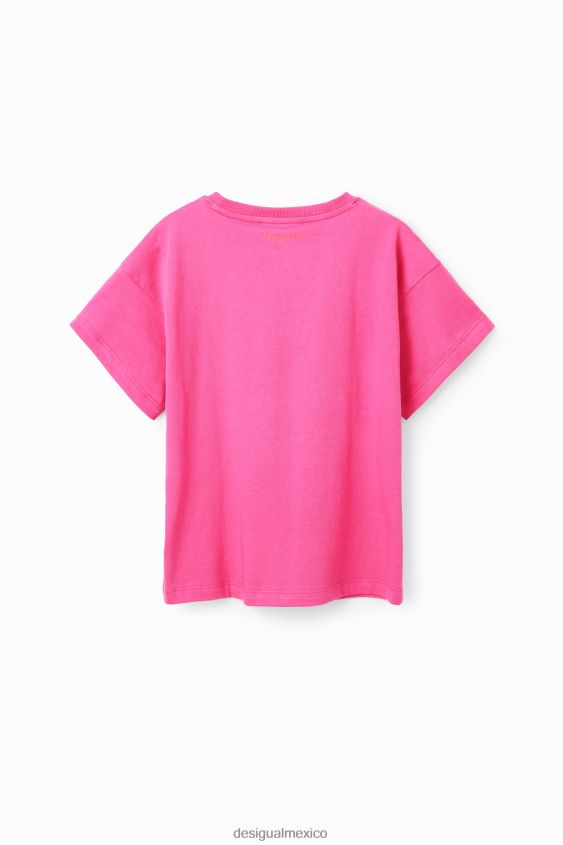 Desigual chica camiseta con corazón y lentejuelas VZ26R01832 ropa