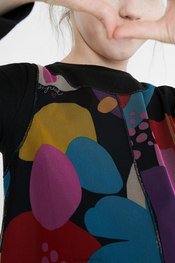 Desigual chica camiseta con estampado de tul VZ26R01802 ropa