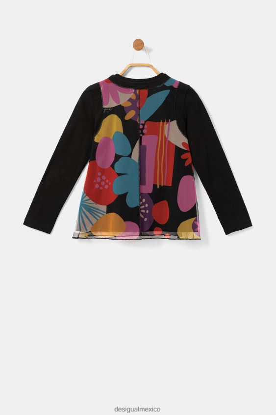 Desigual chica camiseta con estampado de tul VZ26R01802 ropa