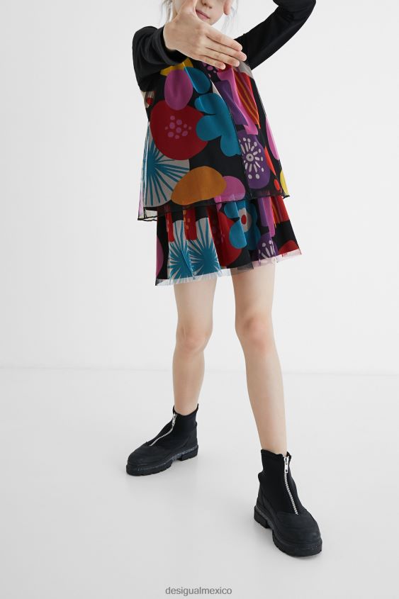 Desigual chica camiseta con estampado de tul VZ26R01802 ropa