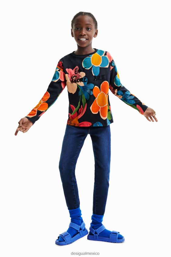 Desigual chica camiseta con estampado floral VZ26R01837 ropa