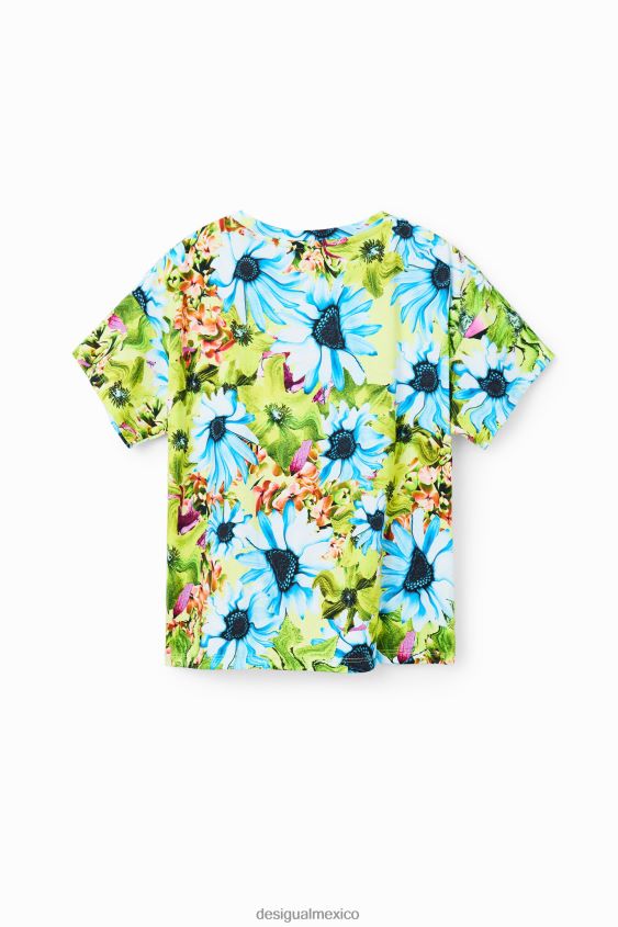 Desigual chica camiseta con estampado floral de bugs bunny VZ26R01763 ropa
