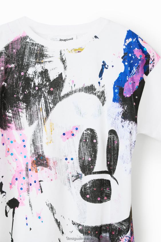 Desigual chica camiseta con salpicaduras de mickey mouse de disney VZ26R01146 ropa