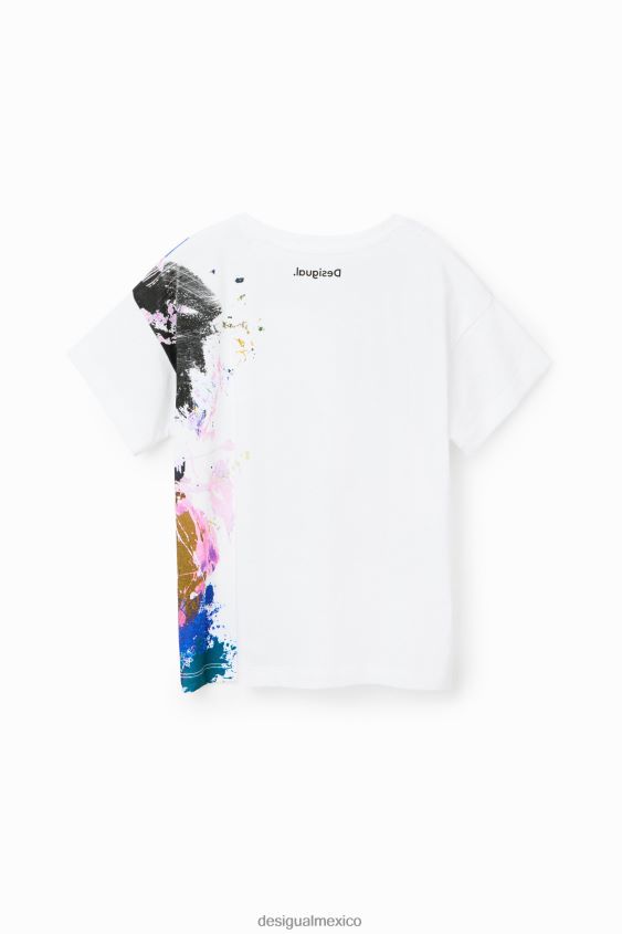 Desigual chica camiseta con salpicaduras de mickey mouse de disney VZ26R01146 ropa
