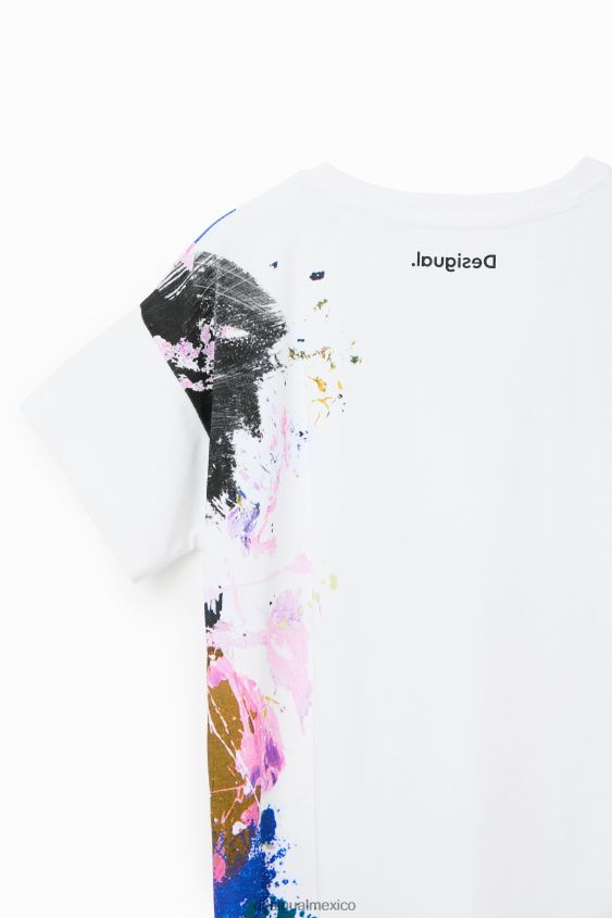 Desigual chica camiseta con salpicaduras de mickey mouse de disney VZ26R01146 ropa