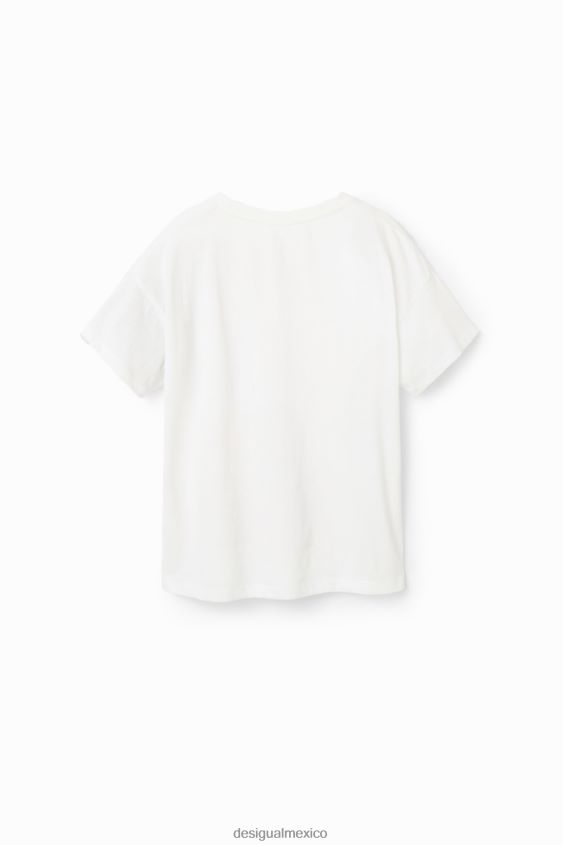 Desigual chica camiseta con texto brillante VZ26R01813 ropa
