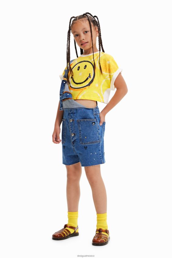 Desigual chica camiseta corta con limón sonriente VZ26R01805 ropa