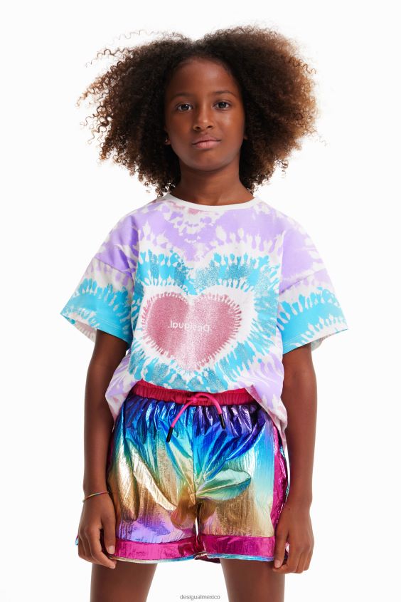 Desigual chica camiseta de manga corta con efecto tie-dye VZ26R01812 ropa