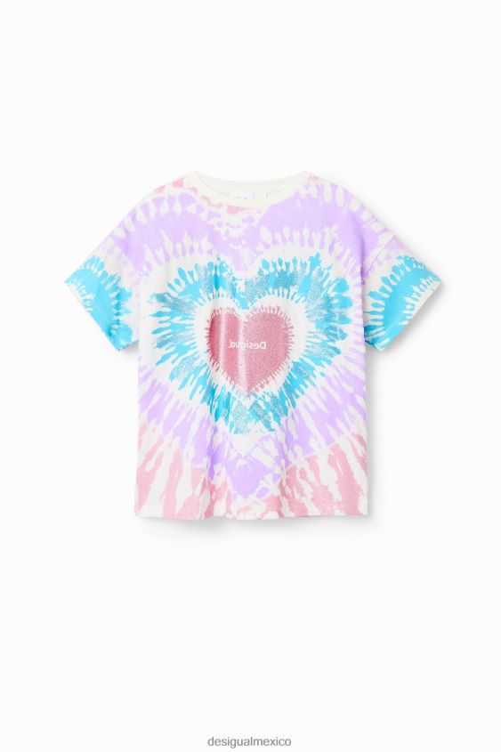 Desigual chica camiseta de manga corta con efecto tie-dye VZ26R01812 ropa