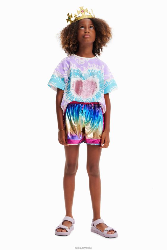 Desigual chica camiseta de manga corta con efecto tie-dye VZ26R01812 ropa