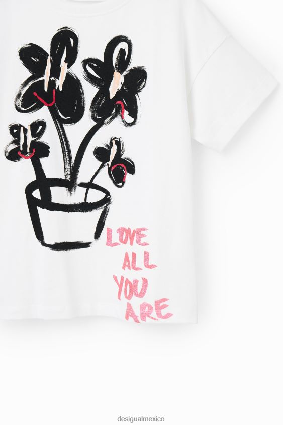 Desigual chica camiseta de manga corta con planta VZ26R01811 ropa