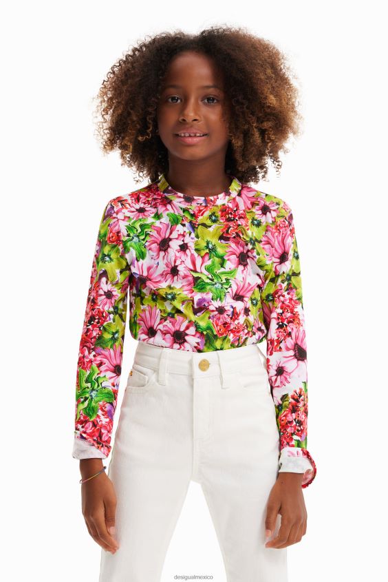 Desigual chica camiseta floral multicolor VZ26R01843 ropa