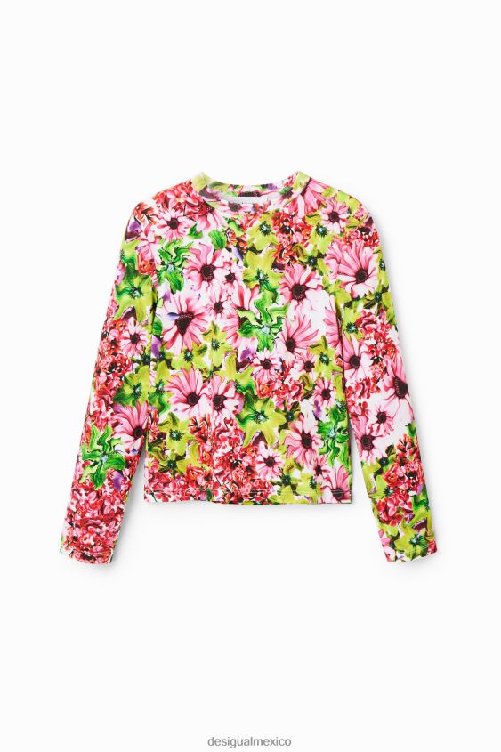 Desigual chica camiseta floral multicolor VZ26R01843 ropa