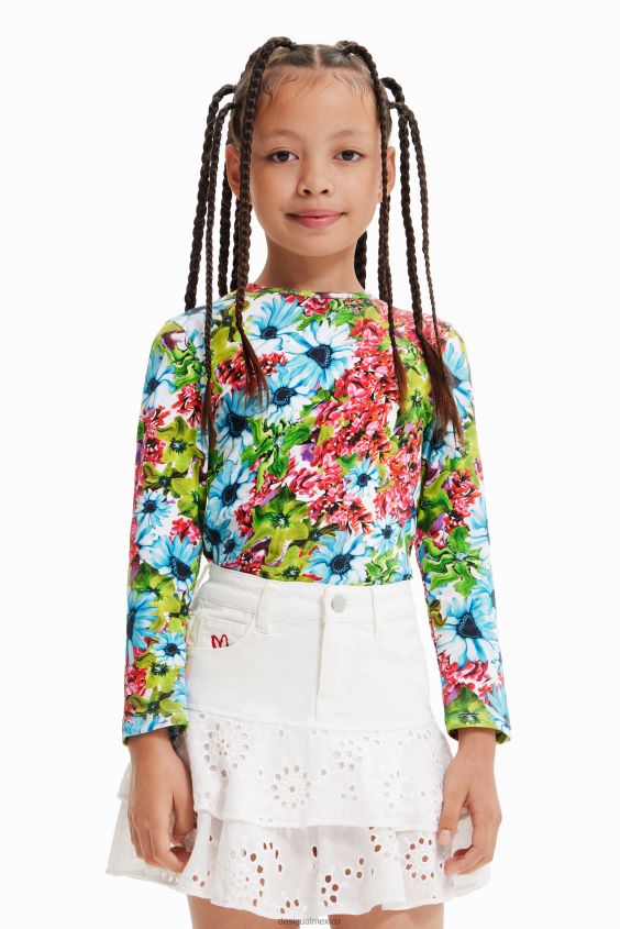 Desigual chica camiseta floral multicolor VZ26R01871 ropa