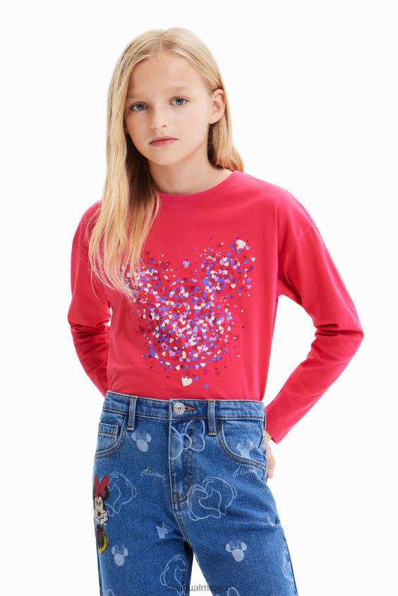 Desigual chica camiseta mickey mouse corazon VZ26R01716 ropa