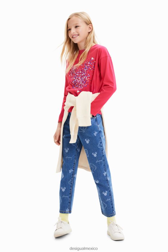 Desigual chica camiseta mickey mouse corazon VZ26R01716 ropa