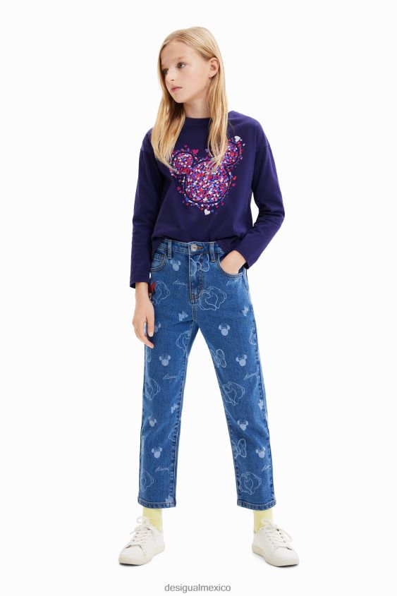 Desigual chica camiseta mickey mouse corazon VZ26R01722 ropa