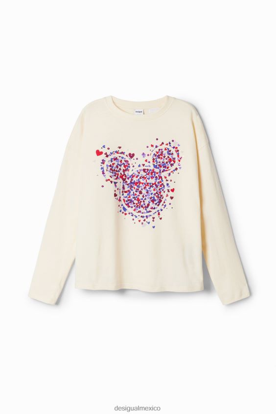Desigual chica camiseta mickey mouse corazon VZ26R01773 ropa