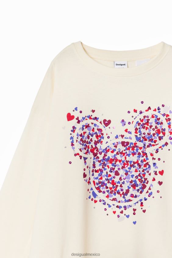 Desigual chica camiseta mickey mouse corazon VZ26R01773 ropa
