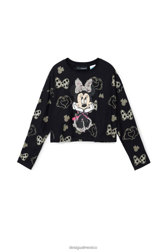 Desigual chica camiseta minnie mouse con lentejuelas VZ26R01744 ropa