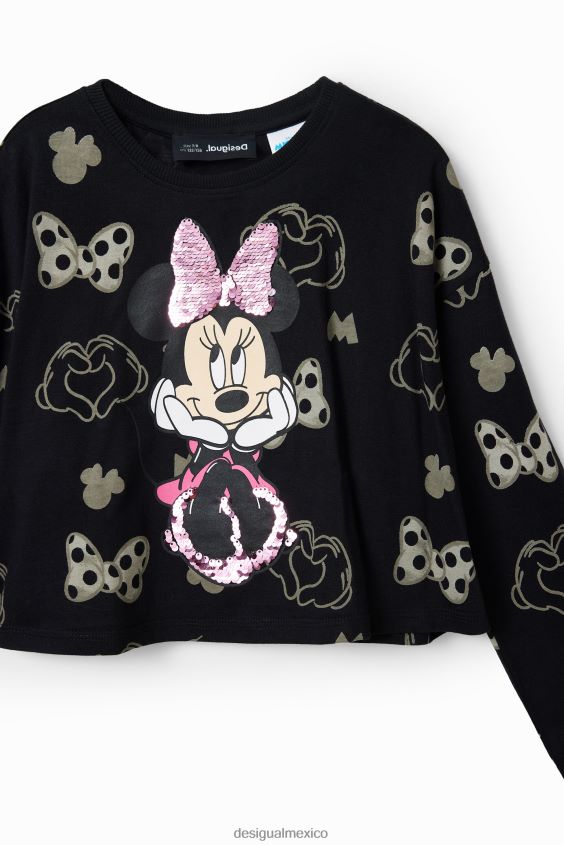 Desigual chica camiseta minnie mouse con lentejuelas VZ26R01744 ropa