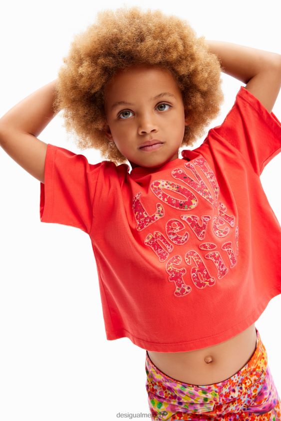 Desigual chica camiseta oversize con mensaje VZ26R01704 ropa