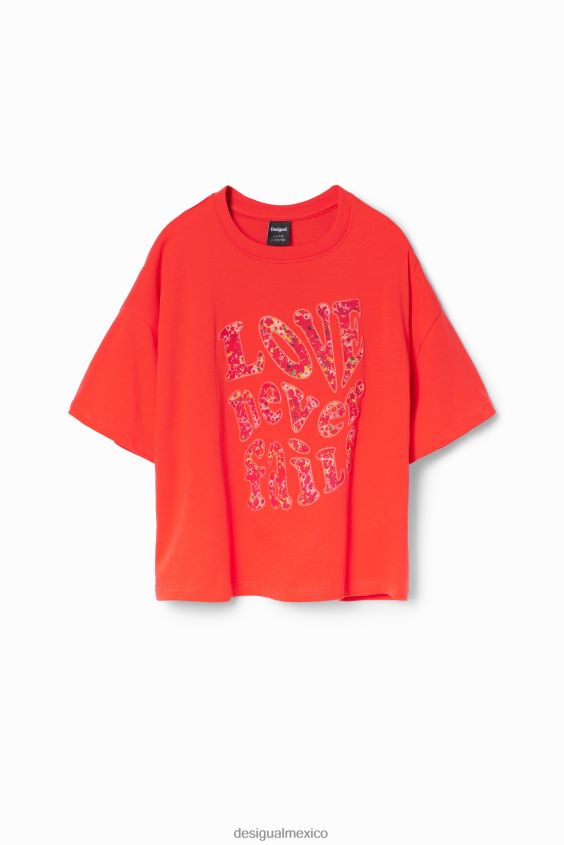 Desigual chica camiseta oversize con mensaje VZ26R01704 ropa