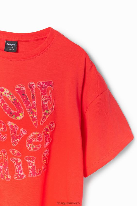 Desigual chica camiseta oversize con mensaje VZ26R01704 ropa