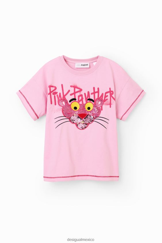 Desigual chica camiseta pantera rosa con lentejuelas VZ26R01798 ropa
