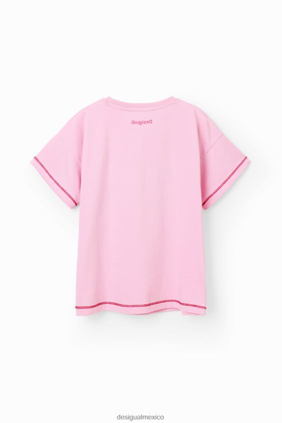 Desigual chica camiseta pantera rosa con lentejuelas VZ26R01798 ropa
