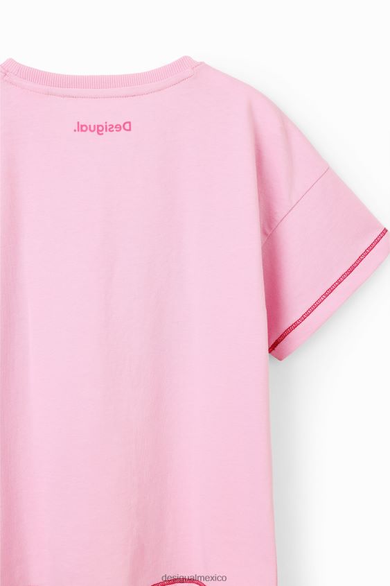 Desigual chica camiseta pantera rosa con lentejuelas VZ26R01798 ropa