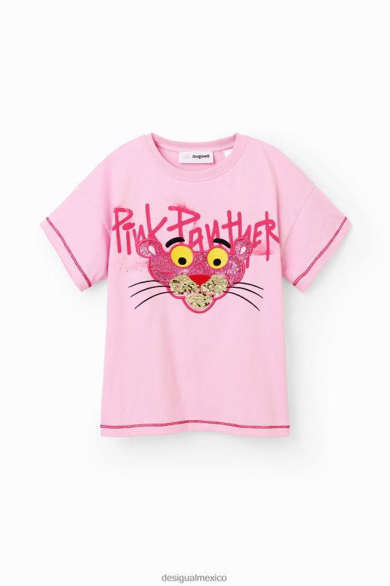Desigual chica camiseta pantera rosa con lentejuelas VZ26R01798 ropa