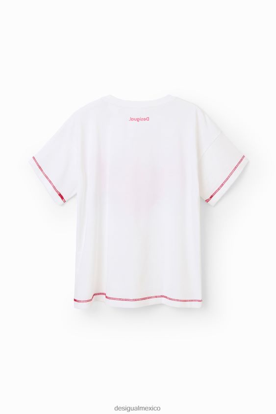 Desigual chica camiseta pantera rosa con lentejuelas VZ26R01859 ropa
