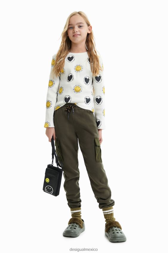 Desigual chica camiseta smiley y corazones VZ26R01808 ropa