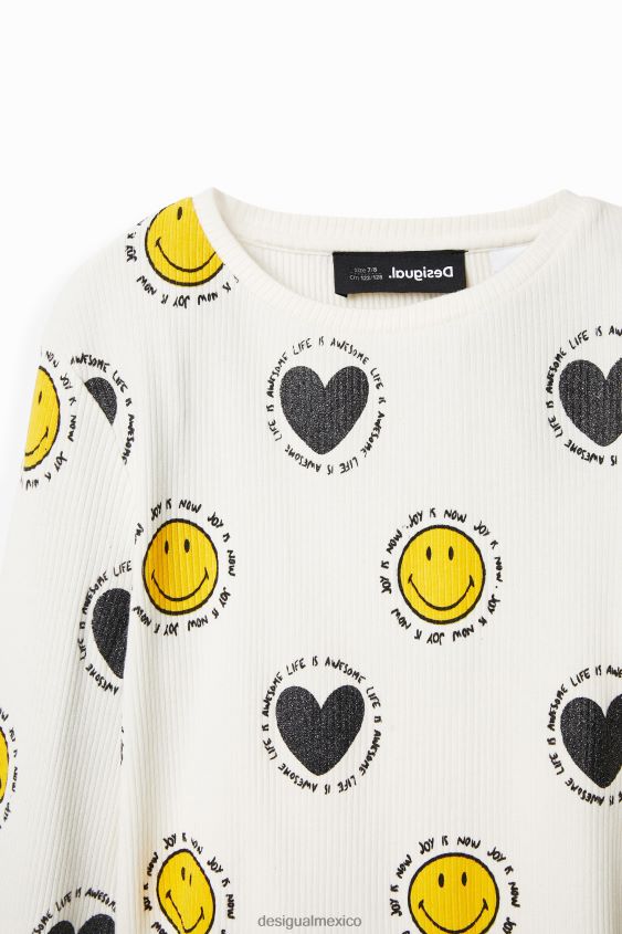 Desigual chica camiseta smiley y corazones VZ26R01808 ropa