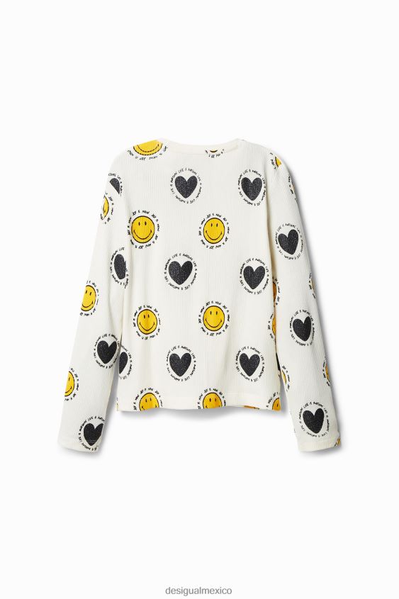 Desigual chica camiseta smiley y corazones VZ26R01808 ropa