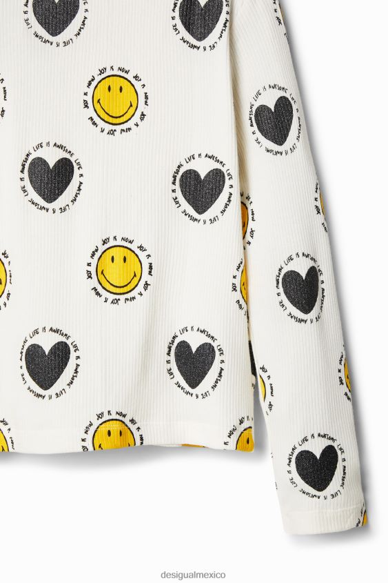 Desigual chica camiseta smiley y corazones VZ26R01808 ropa