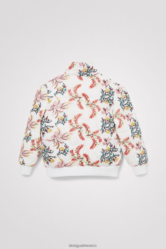 Desigual chica chaqueta acolchada con estampado floral VZ26R01885 ropa