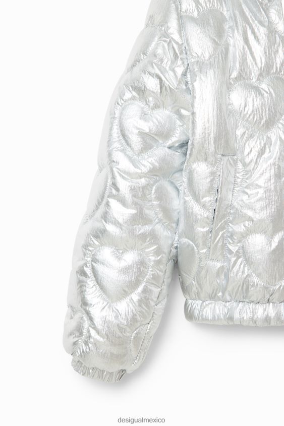 Desigual chica chaqueta acolchada con forma de corazón VZ26R01873 ropa