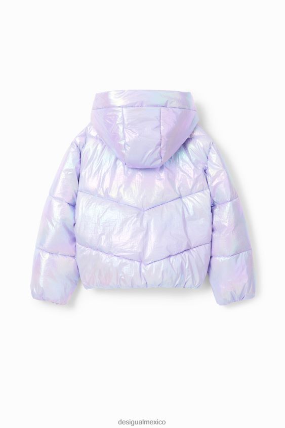 Desigual chica chaqueta acolchada iridiscente VZ26R01777 ropa
