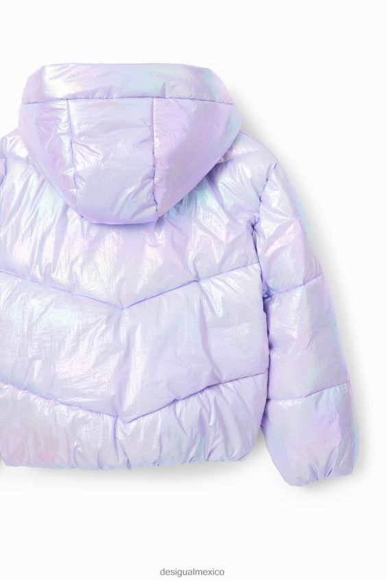 Desigual chica chaqueta acolchada iridiscente VZ26R01777 ropa