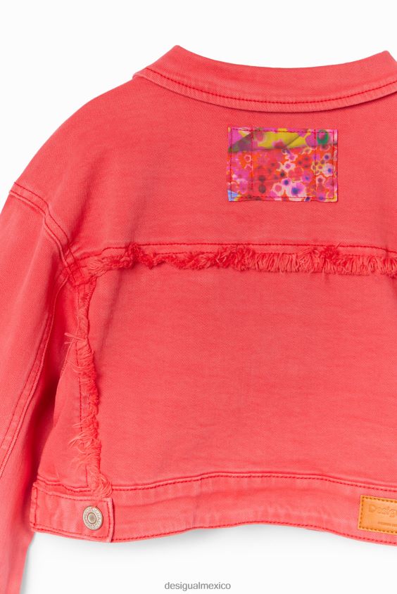 Desigual chica chaqueta estilo camionero de mezclilla con parche VZ26R01775 ropa