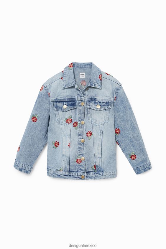 Desigual chica chaqueta vaquera rosa VZ26R01861 ropa