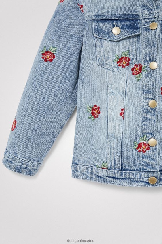Desigual chica chaqueta vaquera rosa VZ26R01861 ropa