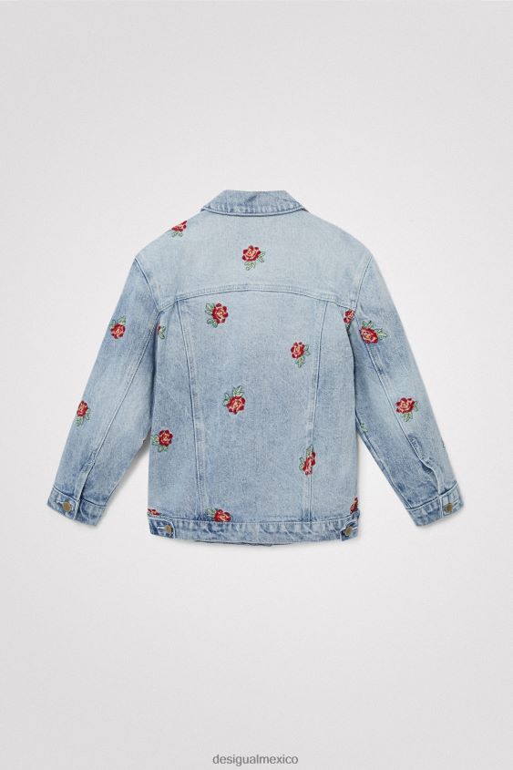 Desigual chica chaqueta vaquera rosa VZ26R01861 ropa