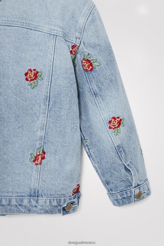 Desigual chica chaqueta vaquera rosa VZ26R01861 ropa